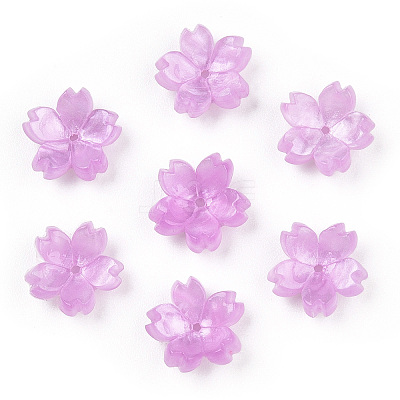 Cellulose Acetate(Resin) Bead Caps X-KK-S161-03E-1