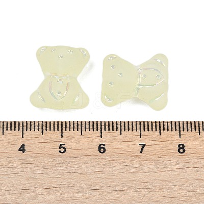 Frosted Transparent Acrylic Beads OACR-P029-20B-03-1