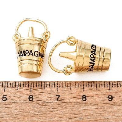 Brass Enamel Pendants KK-CJCF389-01G-RS-1