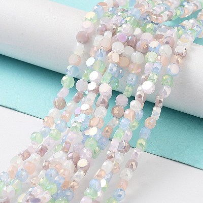 Electroplate Glass Beads EGLA-P056-01A-1