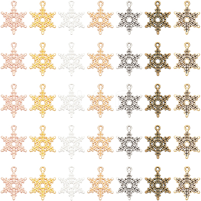 70Pcs 7 Colors Alloy Pendants FIND-SC0011-94-1