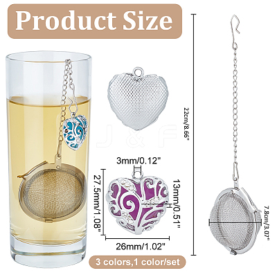 Round Stainless Steel Mesh Tea Infuser STAS-UN0002-26-1