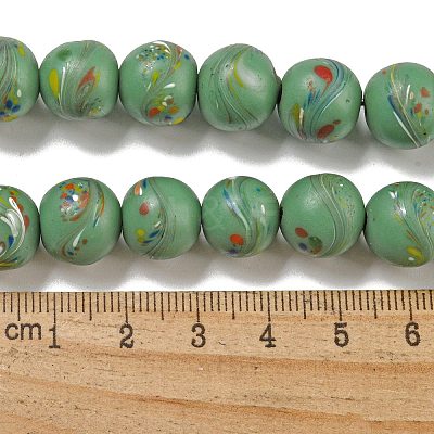 Handmade Lampwork Beads Strands BLOW-D006-07-1