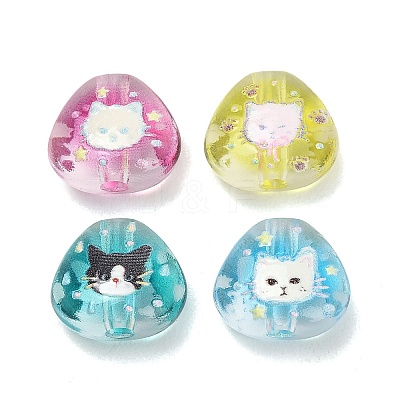 Printed Transparent Acrylic Beads AC-CBA36B6-02-1