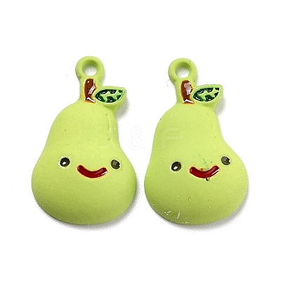 Spray Painted Alloy Enamel Pendant PALLOY-Z014-13-1