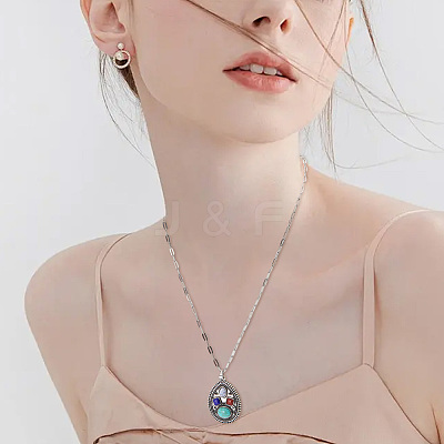 20Pcs 5 Styles Retro Alloy Pendants TIBEP-SC0003-58-1