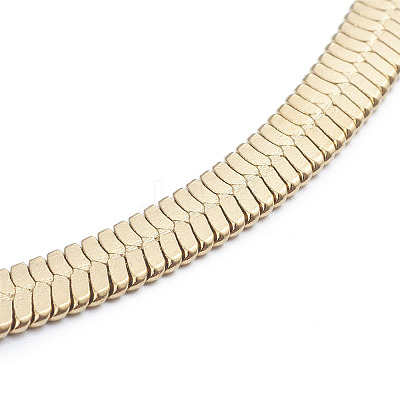 Unisex 304 Stainless Steel Herringbone Chains Necklaces LS-NJEW-L173-011-G-1