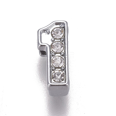 Alloy Rhinestone Slide Charms PALLOY-WH0065-28A-1