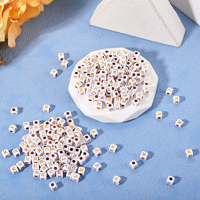 Opaque Acrylic Beads MACR-TAG0001-07K-1