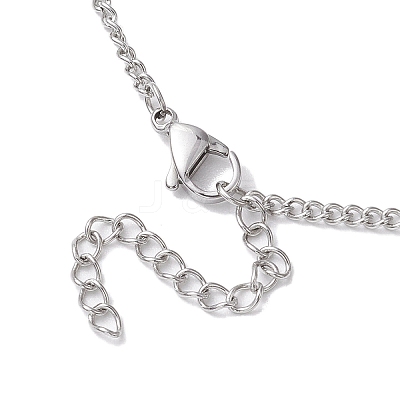 Non-Tarnish Stainless Steel Macrame Pouch Empty Stone Holder for Necklace Makings NJEW-JN04821-01-1