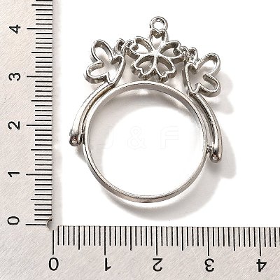 Alloy Open Back Bezel Pendants PALLOY-I223-02P-1
