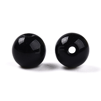 Opaque Solid Color Glass Beads GLAA-N007-8mm-A16-1
