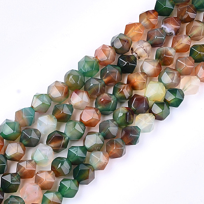 Natural Agate Beads Strands X-G-T121-08C-1