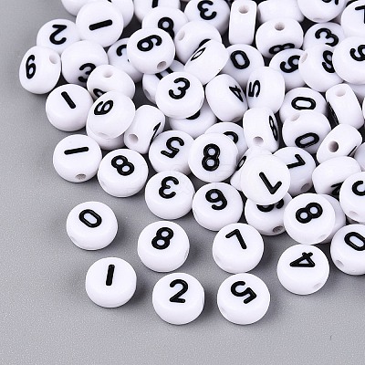 Opaque Acrylic Beads SACR-Q001-12F-1