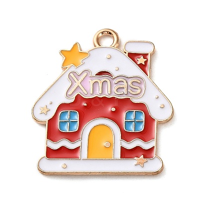 Alloy Enamel Pendants ENAM-B030-02G-01-1