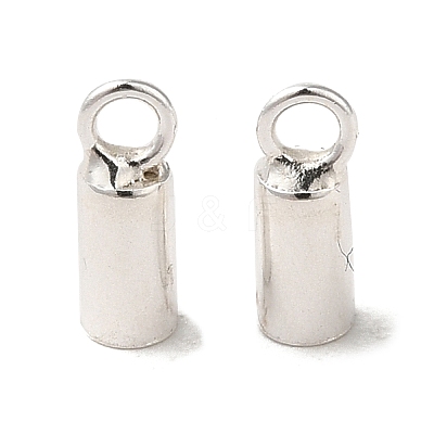 925 Sterling Silver Cord Ends STER-F032-09S-1.5mm-01-1