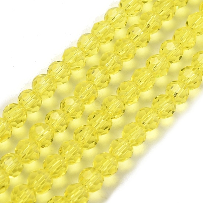 Transparent Glass Bead Strands GLAA-G013-6mm-68-1