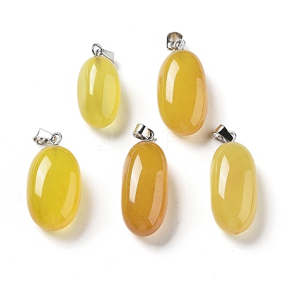 Natural Agate Dyed Pendants G-Q016-03C-1