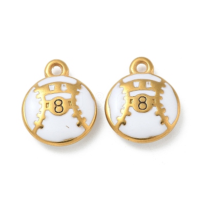 Ion Plating(IP) 304 Stainless Steel Pendants STAS-R008-07G-01-1