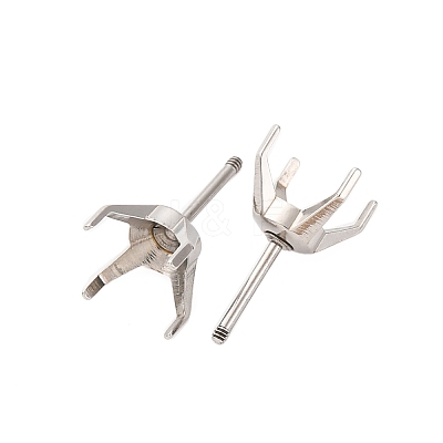 304 Stainless Steel Stud Earring Findings STAS-B091-02A-08P-1