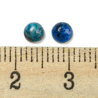 Natural Blue Agate Dyed Cabochons G-H309-03-48-1