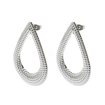 Non-Tarnish 304 Stainless Steel Stud Earring Findings STAS-L024-006P-02-1