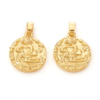 Brass Pendants X-KK-I672-33F-1