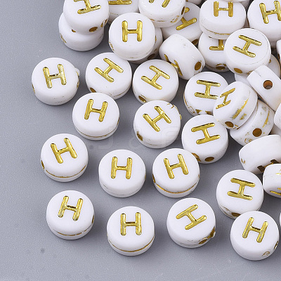 Plating Acrylic Beads PACR-R242-01H-1