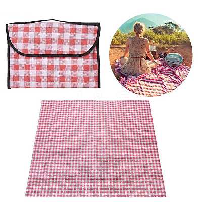 Portable Tartan Patern Non Woven Picnic Mat JX572C-01-1