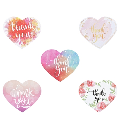 Coated Paper Thank You Greeting Card DIY-FS0007-76C-1