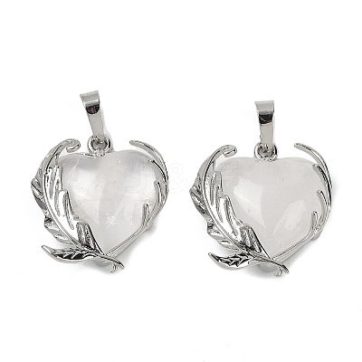 Natural Quartz Crystal Pendants G-Q025-01P-02-1