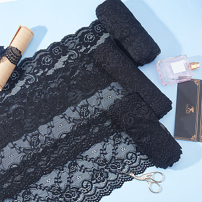 Elastic Lace Trim OCOR-WH0057-10B-1