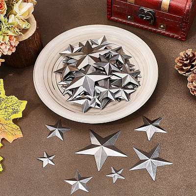 120Pcs 5 styles Iron Display Decorations IFIN-GF0001-50-1