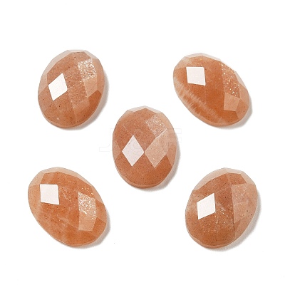Natural Sunstone Cabochons G-B032-B01-03-1