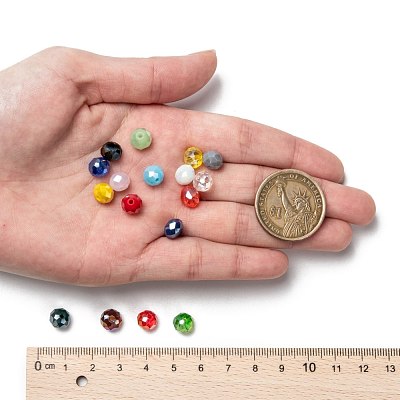 18 Colors Electroplate Glass Beads EGLA-X0006-03B-8mm-1