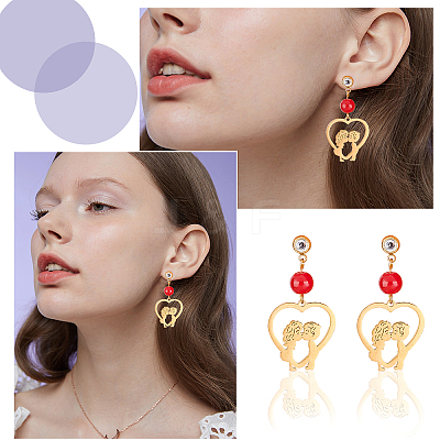 DIY Earring Making Finding Kits STAS-DC0007-39-1