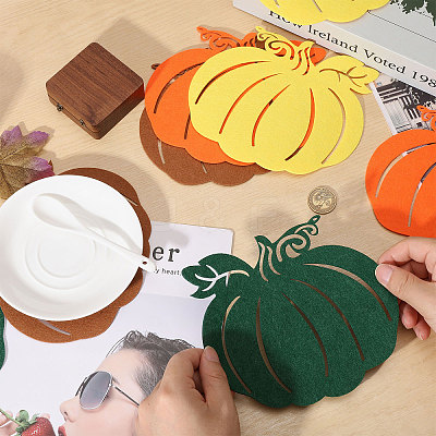 8Pcs Felt Placemat AJEW-WH0695-119B-1