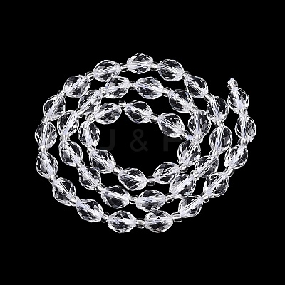 Natural Quartz Crystal Beads Strands G-N342-35-8x6-15-1