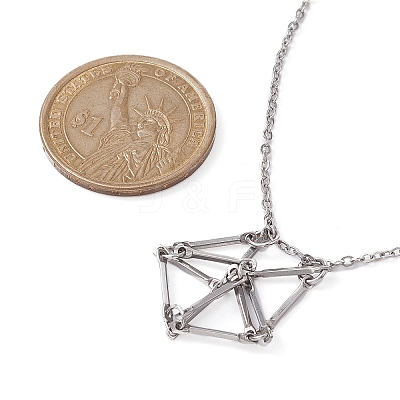 Tarnish Resistant 201 Stainless Steel Macrame Pouch Empty Stone Holder for Pendant Necklaces Making NJEW-JN04450-02-1