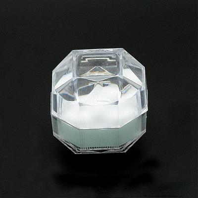 Transparent Plastic Ring Boxes OBOX-R001-04A-1