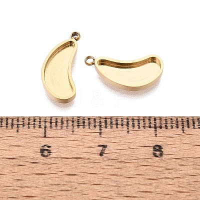 304 Stainless Steel Pendant Cabochon Component STAS-Q113-17G-1
