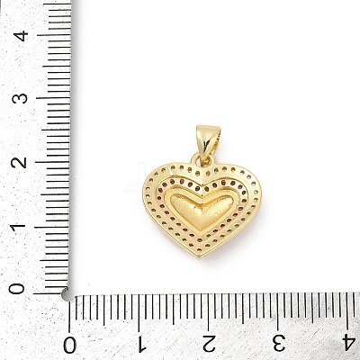 Brass Micro Pave Cubic Zirconia Pendants KK-D317-085G-1