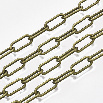 Unwelded Iron Paperclip Chains CH-S125-09B-AB-1