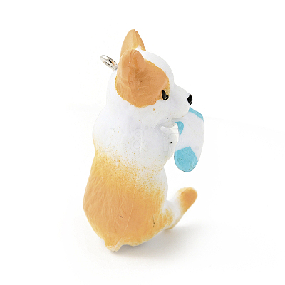 PVC Plastic Cartoon Pendants X-PVC-G004-01G-1