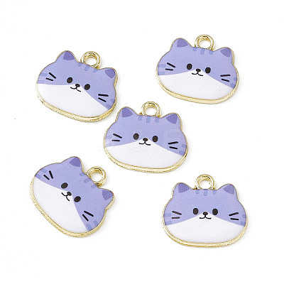 Painted Alloy Pendants PALLOY-P288-02G-1