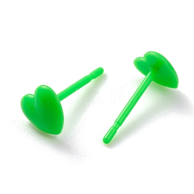 Eco-Friendly Plastic Stud Earrings EJEW-H120-03B-02-1
