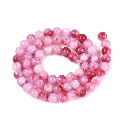 Natural Dyed Persian Jade Gemstone Bead Strands G-R271-6mm-XP22-1