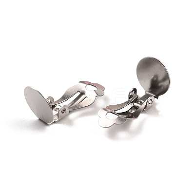 Non-Tarnish 316 Stainless Steel Clip-on Earring Findings STAS-I187-04B-P-1