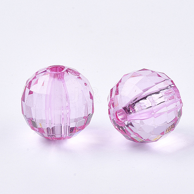 Transparent Acrylic Beads PL544Y-3-1