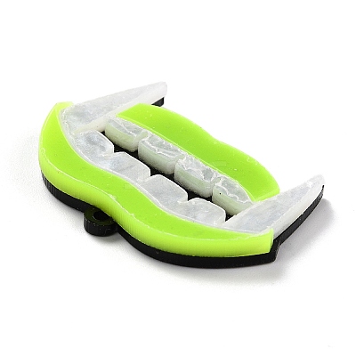 Western Style Fluorescent Acrylic Pendants LS-BACR-I001-01C-1